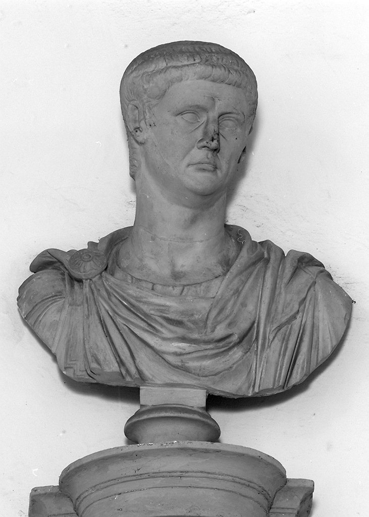 busto ritratto del'imperatore Claudio (scultura) - produzione italiana (secc. XIX/ XX)