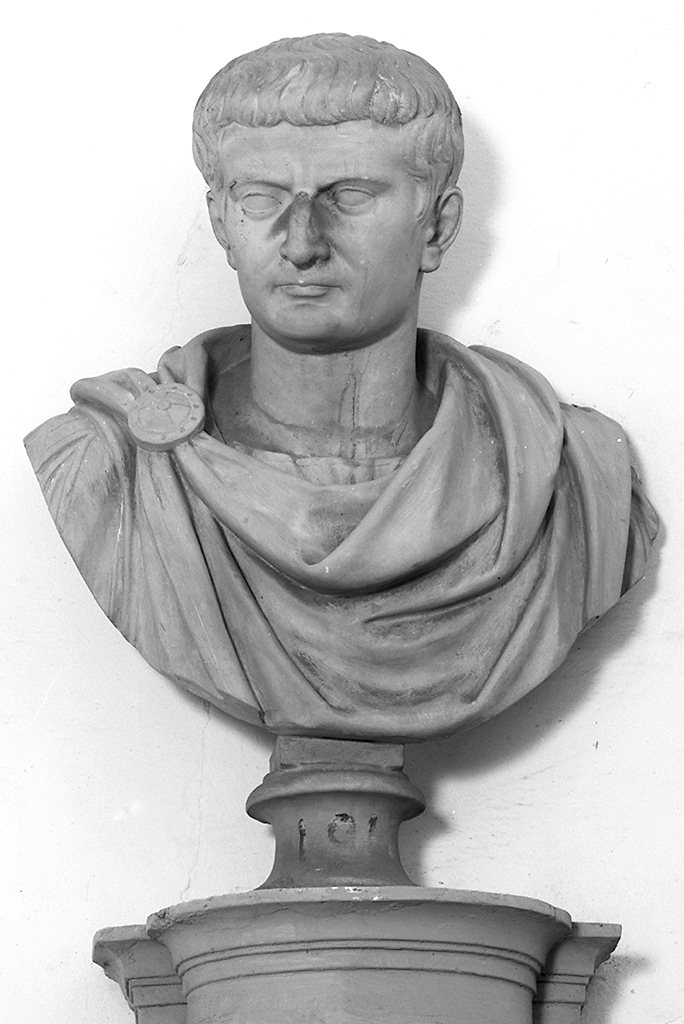 busto ritratto dell'imperatore Tiberio (scultura) - produzione italiana (secc. XIX/ XX)