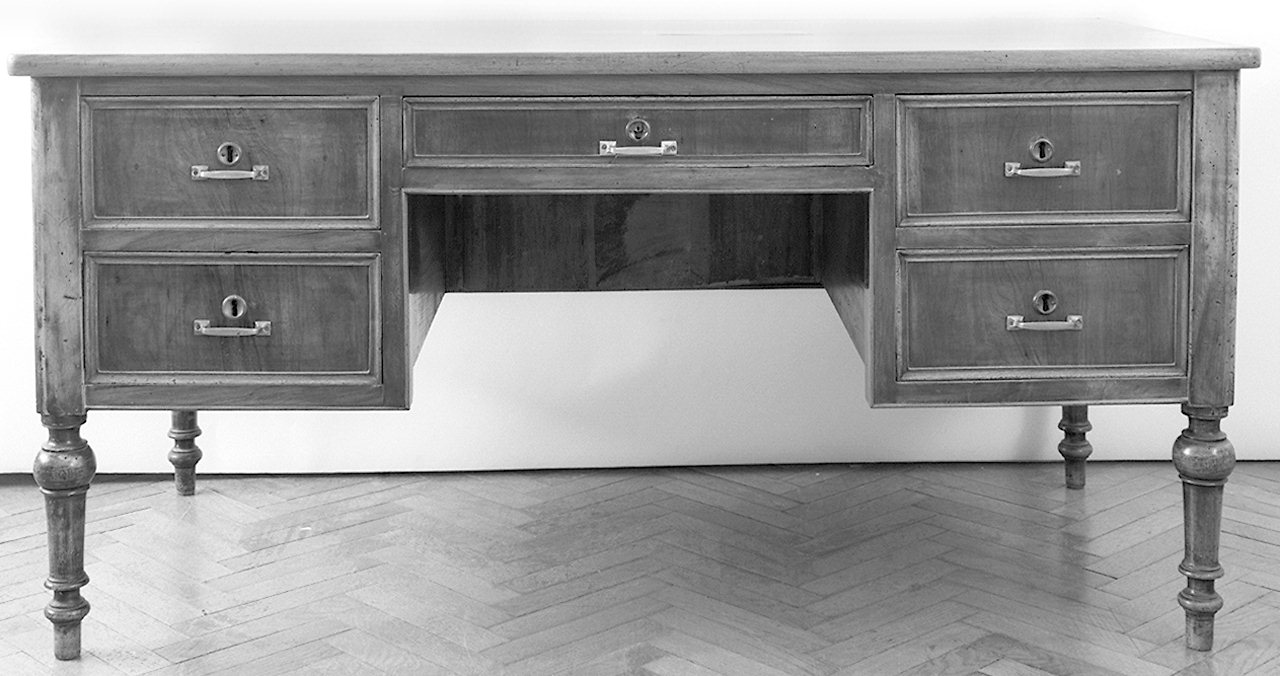 scrivania - produzione italiana (seconda metà sec. XIX)