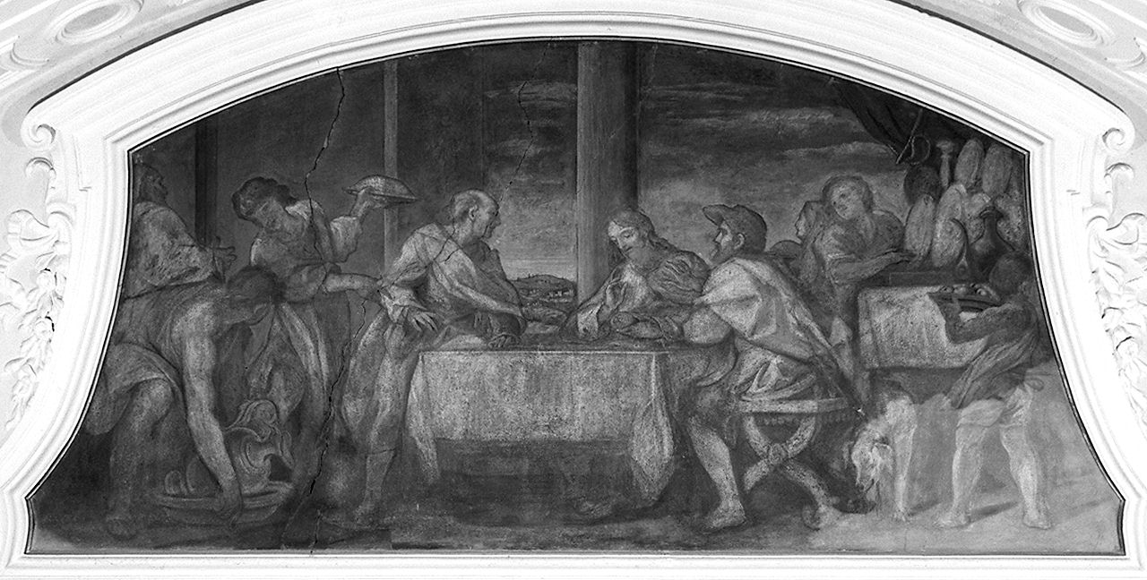cena in Emmaus (dipinto) di Pinzani Giuseppe (sec. XVIII)