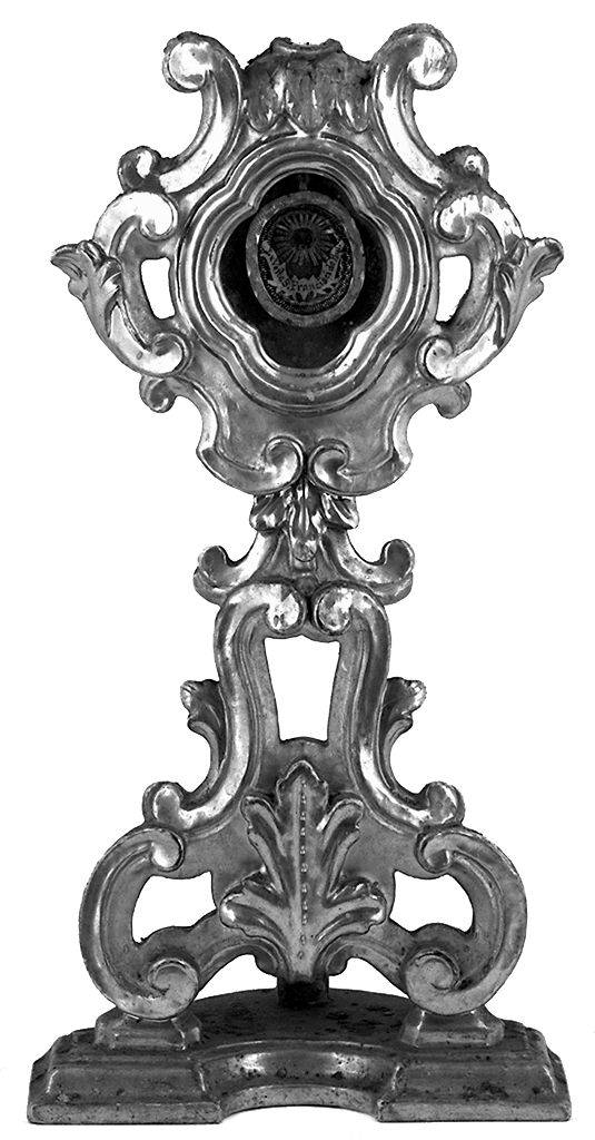 reliquiario - a ostensorio, serie - produzione fiorentina (prima metà sec. XIX)