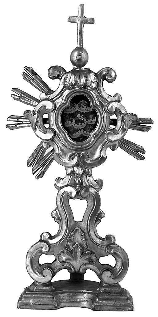 reliquiario - a ostensorio, serie - produzione fiorentina (prima metà sec. XIX)