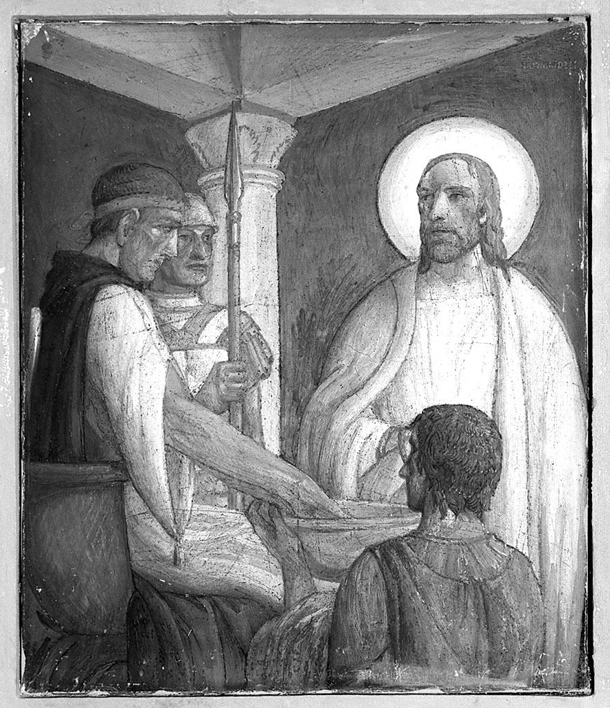 storie della passione di Cristo (dipinto, serie) di Giovannozzi Ezio (sec. XX)