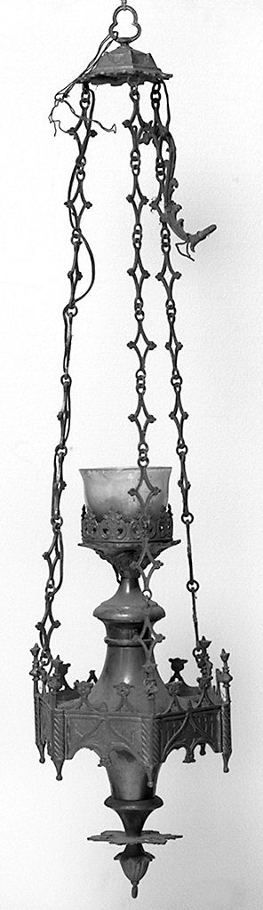 lampada pensile - produzione toscana (sec. XIX)