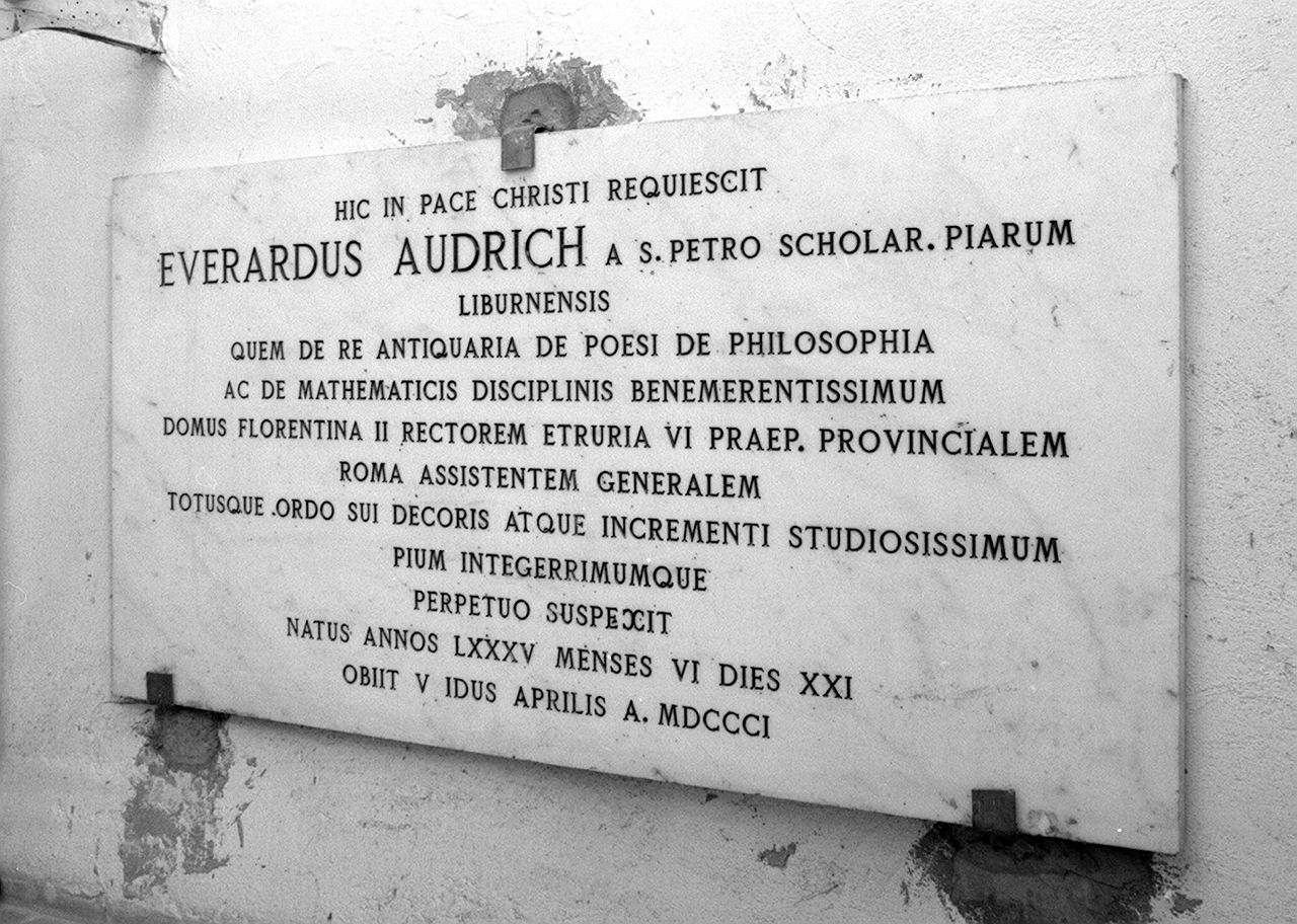 lapide commemorativa - produzione toscana (sec. XIX)