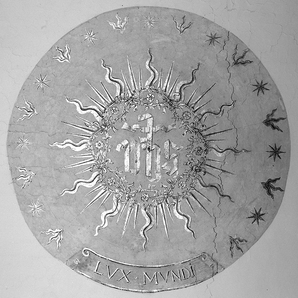 monogramma cristologico (dipinto) - ambito fiorentino (secondo quarto sec. XVII)