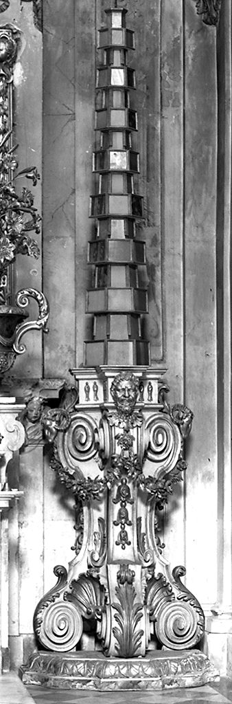 candelabro, serie - bottega fiorentina (metà sec. XVIII)