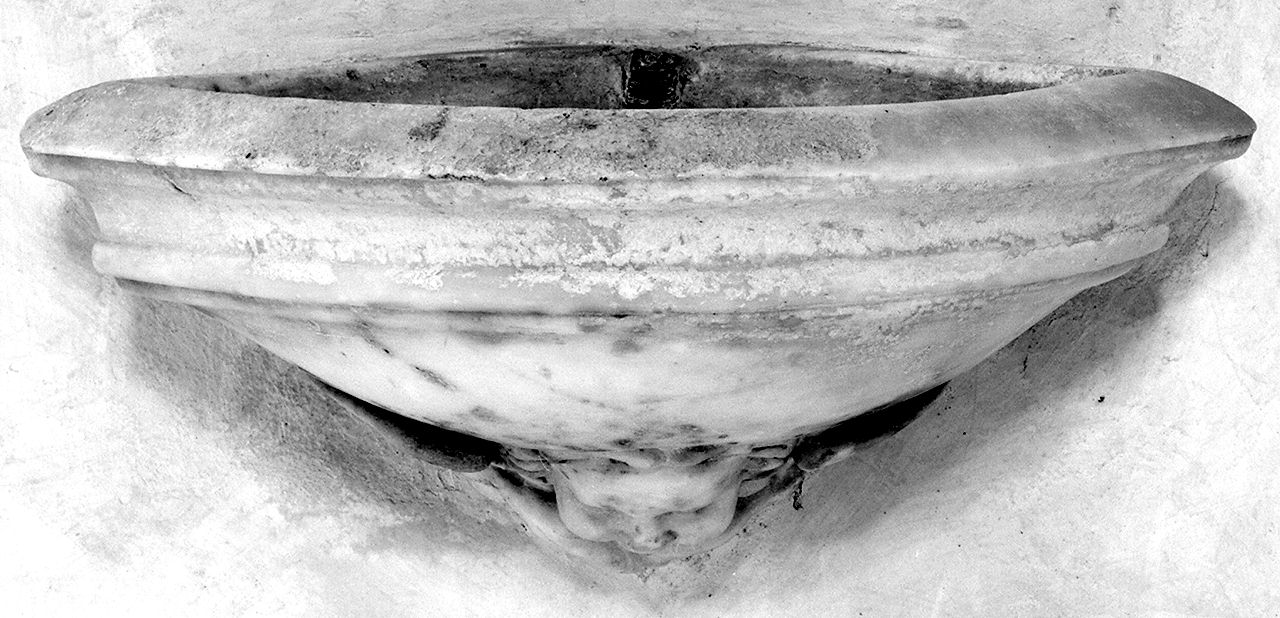 acquasantiera da parete - bottega fiorentina (sec. XVIII)
