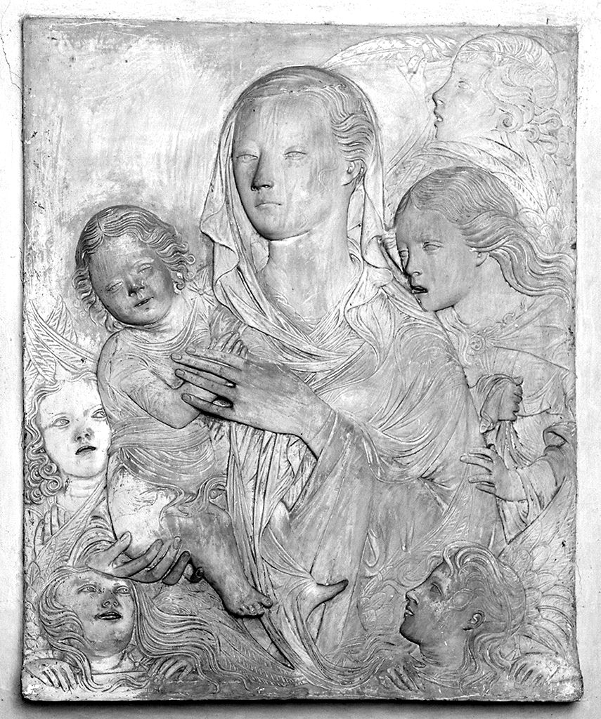 Madonna con Bambino e angeli (rilievo) - ambito fiorentino (metà sec. XIX)