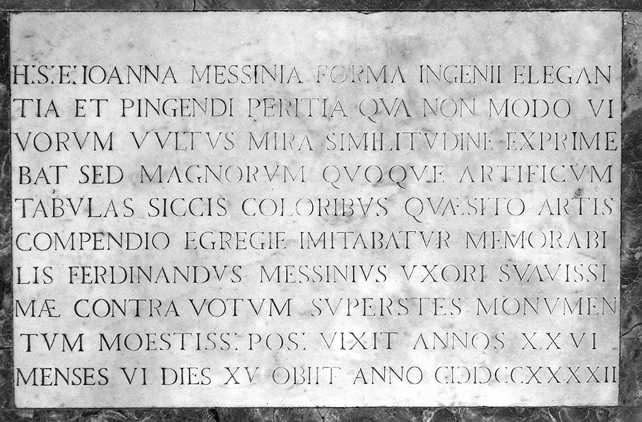 lastra tombale - bottega toscana (sec. XVIII)