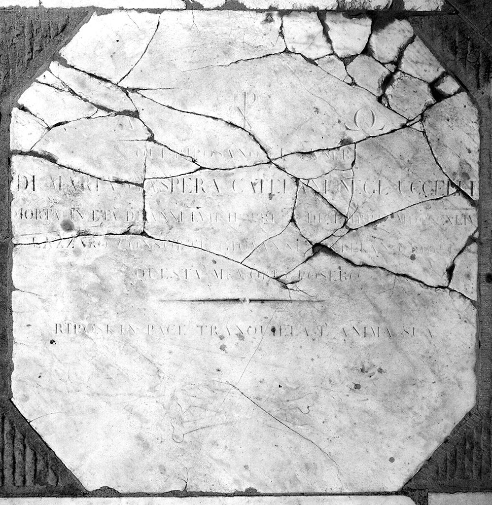 lastra tombale - bottega toscana (sec. XIX)