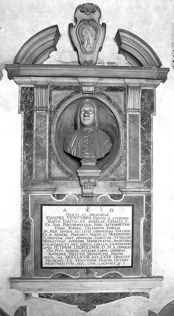 ritratto di Giovanni Venturini (monumento funebre) - ambito toscano (sec. XVIII)