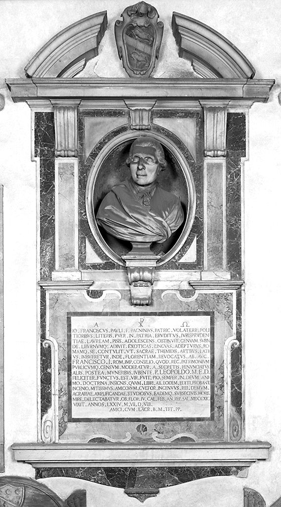 ritratto di Francesco Pagnini (monumento funebre) - ambito toscano (sec. XVIII)