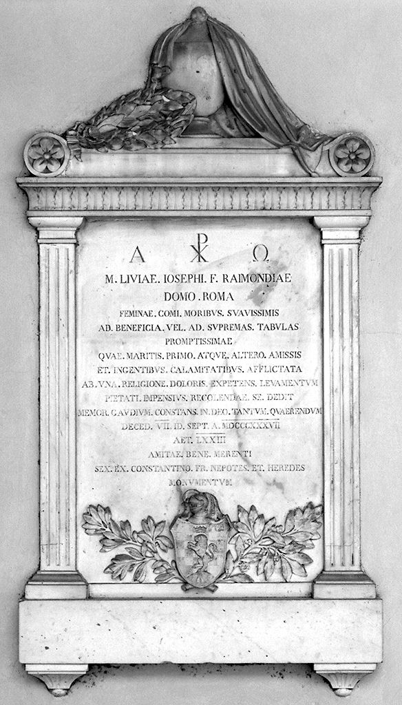 monumento funebre - bottega toscana (sec. XIX)