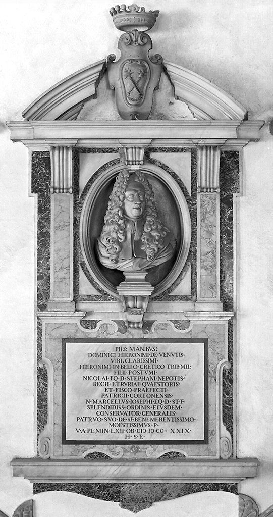 ritratto di Girolamo dei Venuti (monumento funebre) - ambito toscano (sec. XVIII)