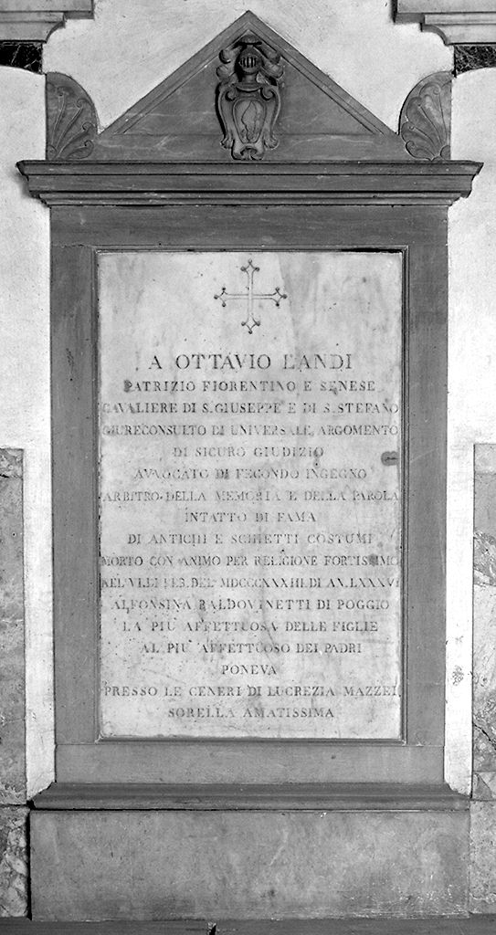 lapide tombale - bottega toscana (sec. XIX)