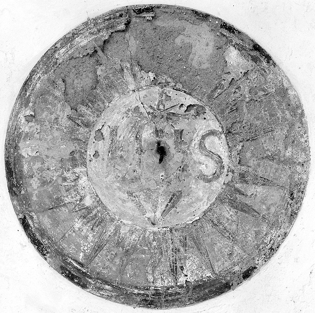 monogramma cristologico (dipinto) - ambito lucchese (sec. XVIII)