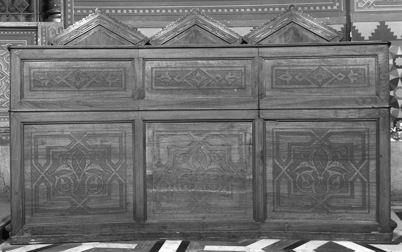 stalli del coro, serie - bottega fiorentina (sec. XIX)