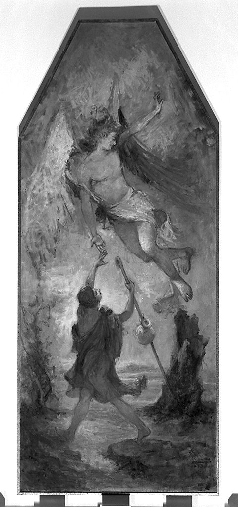 Tobia e l'Angelo (dipinto) di De Scolari Osman Lorenzo (sec. XX)