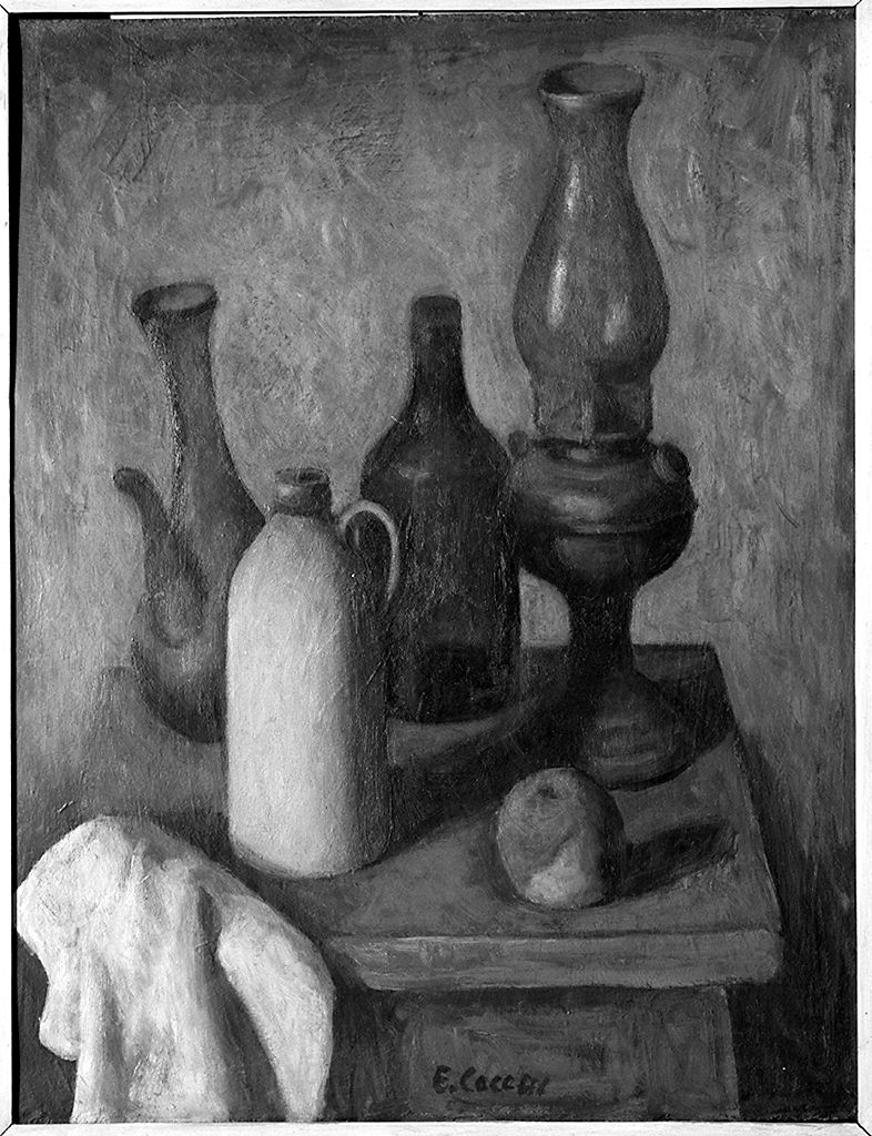 natura morta (dipinto) di Cocchi Ennio (terzo quarto sec. XX)