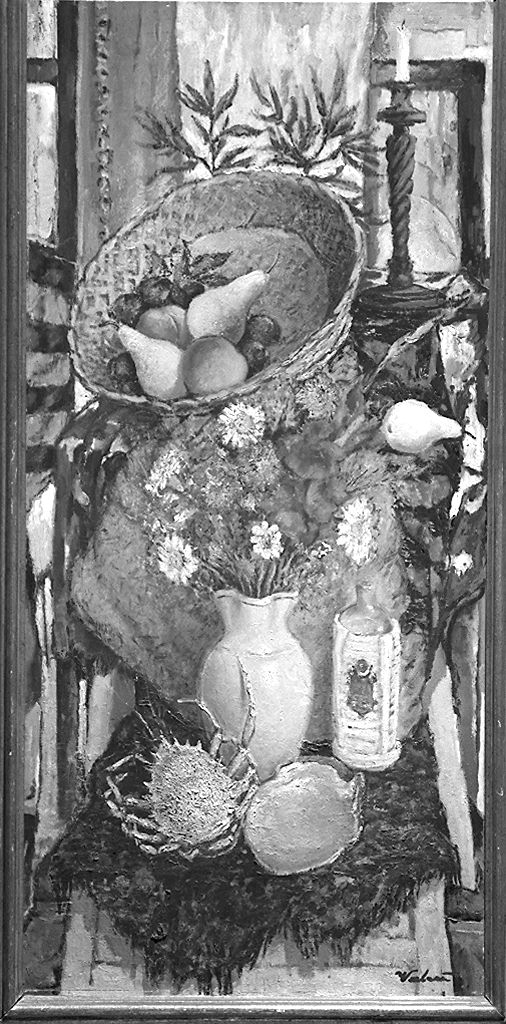 natura morta (dipinto) di Valeri Vittorio (sec. XX)