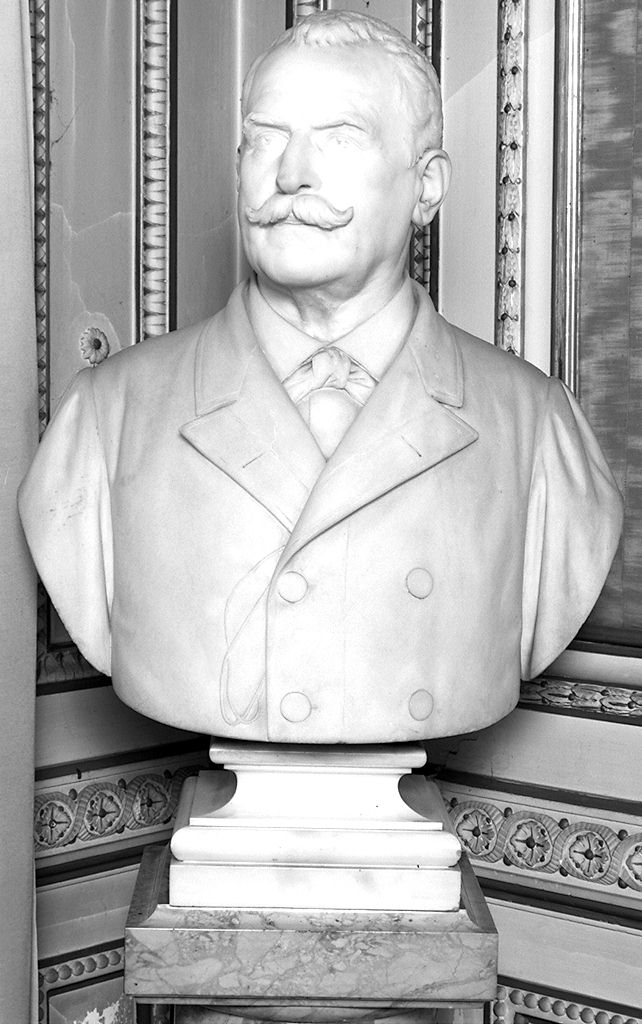 Egisto Paolo Fabbri, busto ritratto d'uomo (scultura) di Fantacchiotti Cesare (sec. XIX)