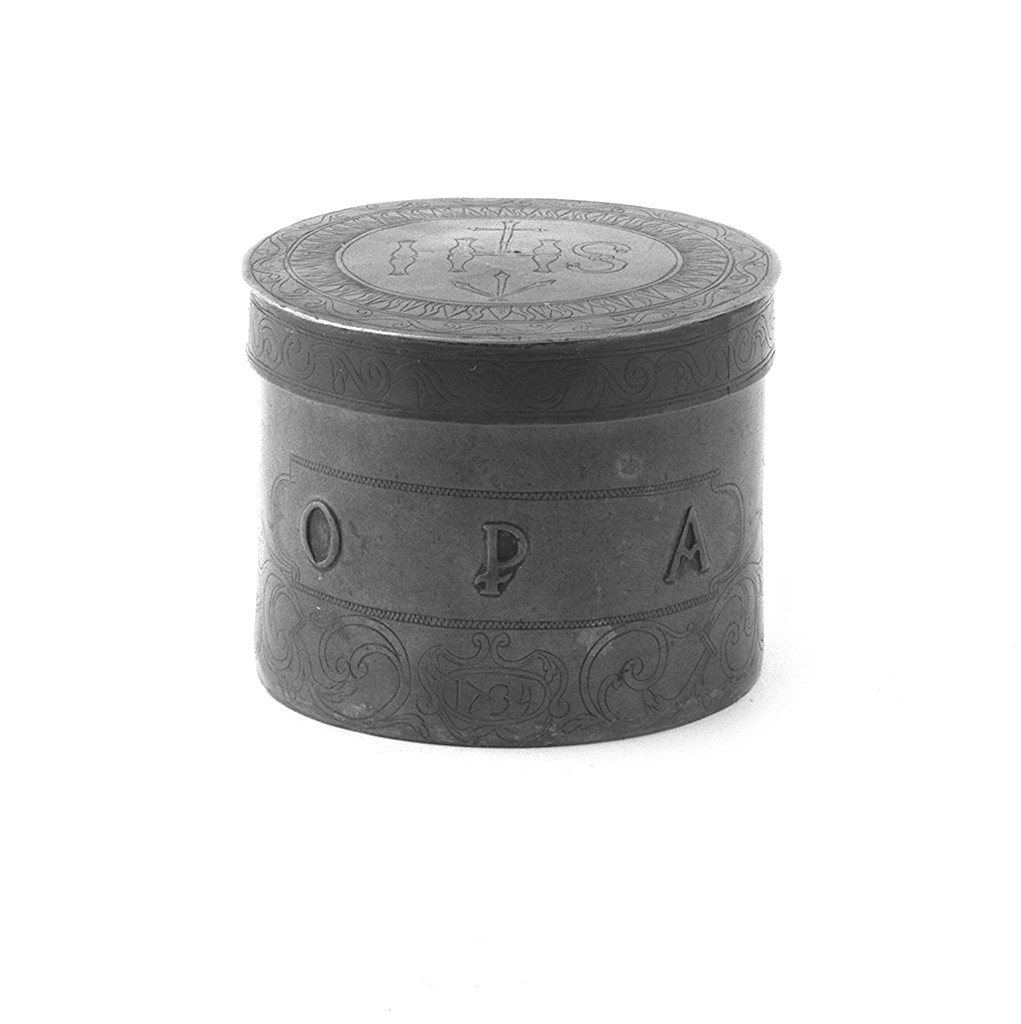 monogramma cristologico (teca eucaristica) - bottega lucchese (sec. XVIII)