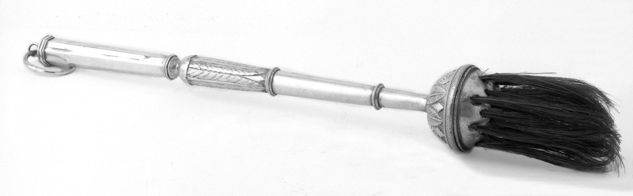 aspersorio - a pennello, elemento d'insieme - bottega lucchese (prima metà sec. XIX)