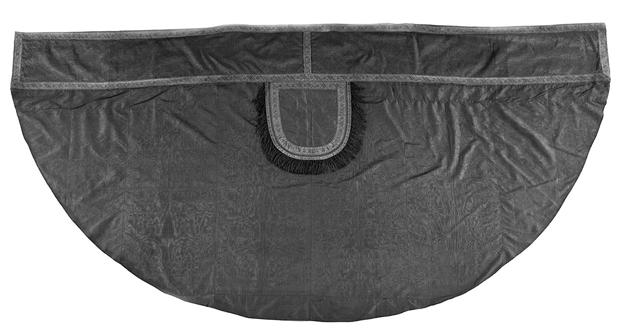 piviale, elemento d'insieme - manifattura lucchese (fine/inizio secc. XVIII/ XIX)