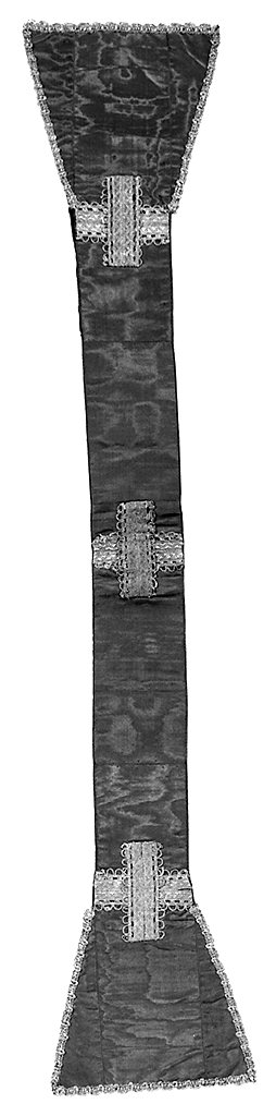 manipolo, elemento d'insieme - manifattura lucchese (metà sec. XVIII)