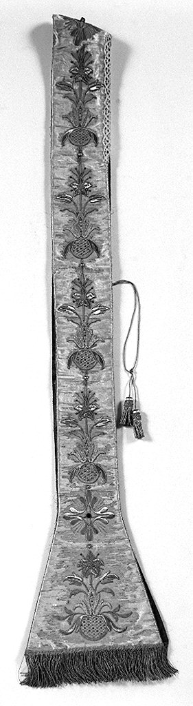 stola, elemento d'insieme - manifattura lucchese (prima metà sec. XIX)