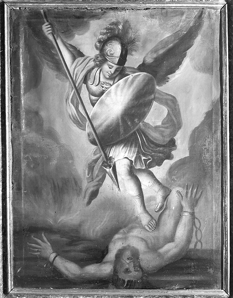 San Michele Arcangelo combatte Satana (dipinto) - ambito lucchese (seconda metà sec. XVIII)