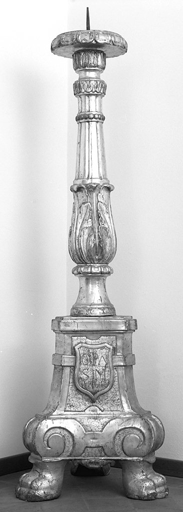 candeliere d'altare - produzione lucchese (sec. XIX)