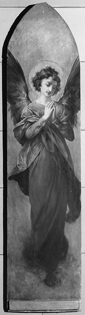 angelo orante (dipinto) - ambito lucchese (inizio sec. XX)