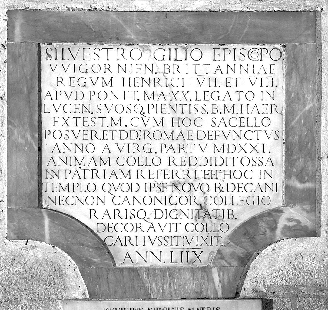 lapide tombale - bottega lucchese (sec. XVI)