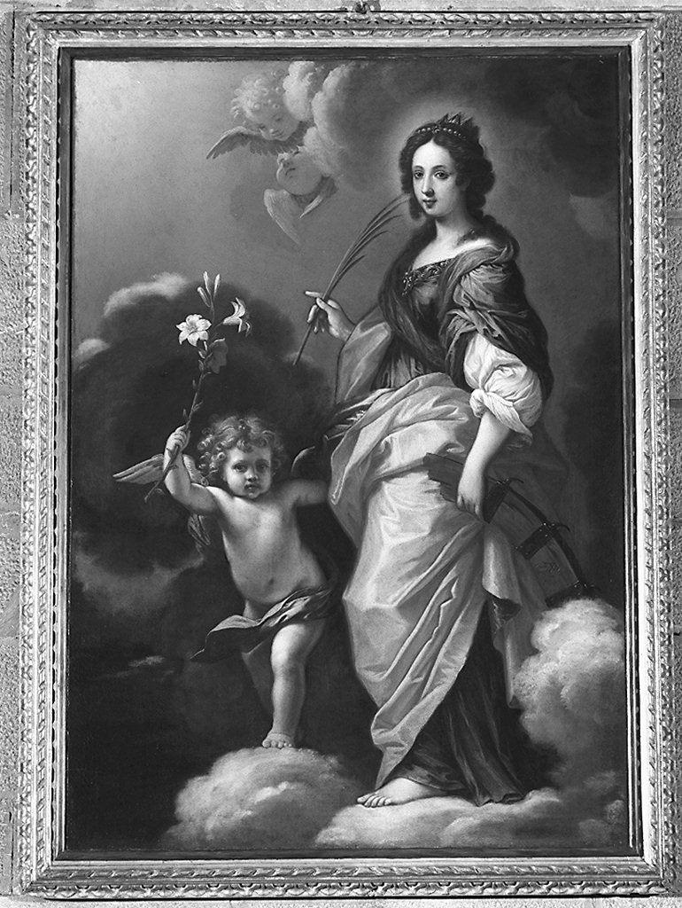 santa Caterina d'Alessandria (dipinto) di Franchi Antonio detto Lucchese (sec. XVII)