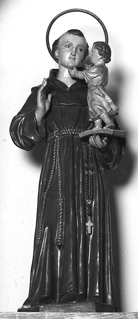 Sant'Antonio da Padova con il bambino (statua) - bottega lucchese (seconda metà sec. XIX)