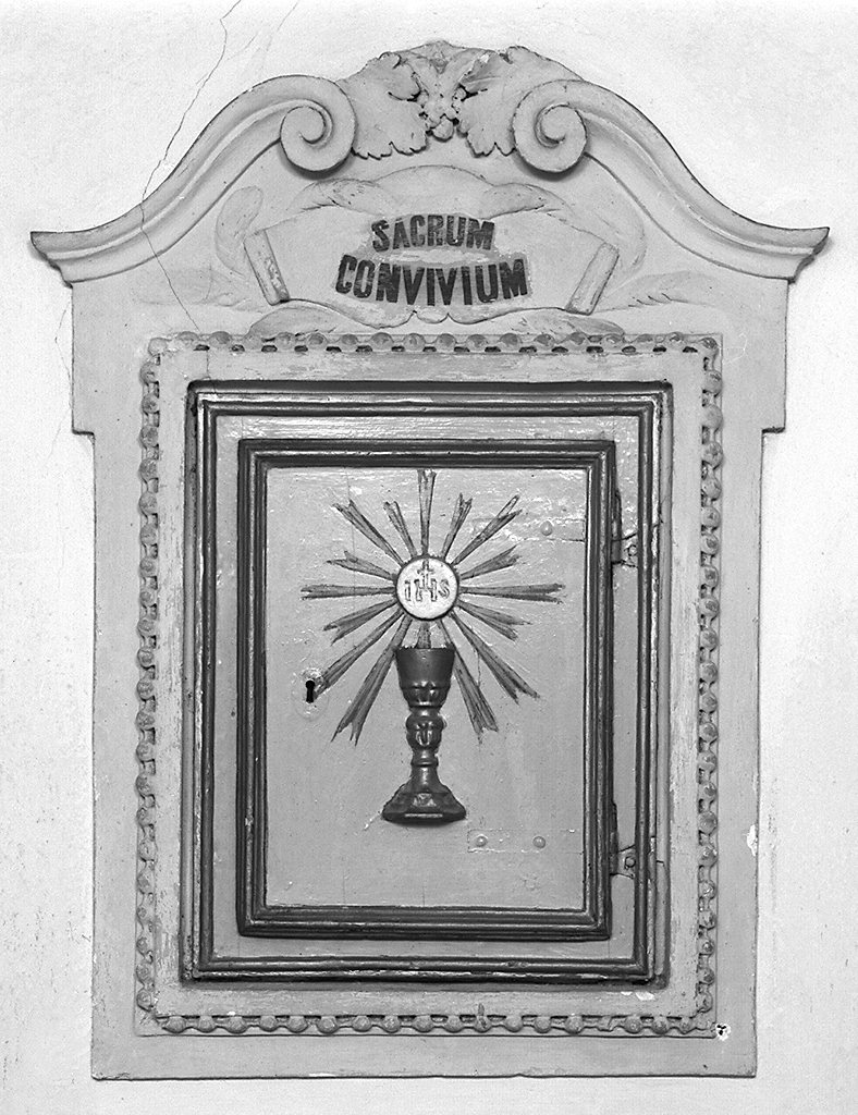 mostra di tabernacolo - a muro - produzione toscana (prima metà sec. XIX)