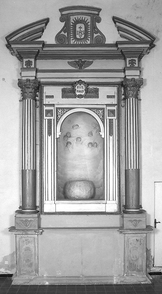 altare - a edicola - produzione toscana (prima metà sec. XVII, sec. XIX)