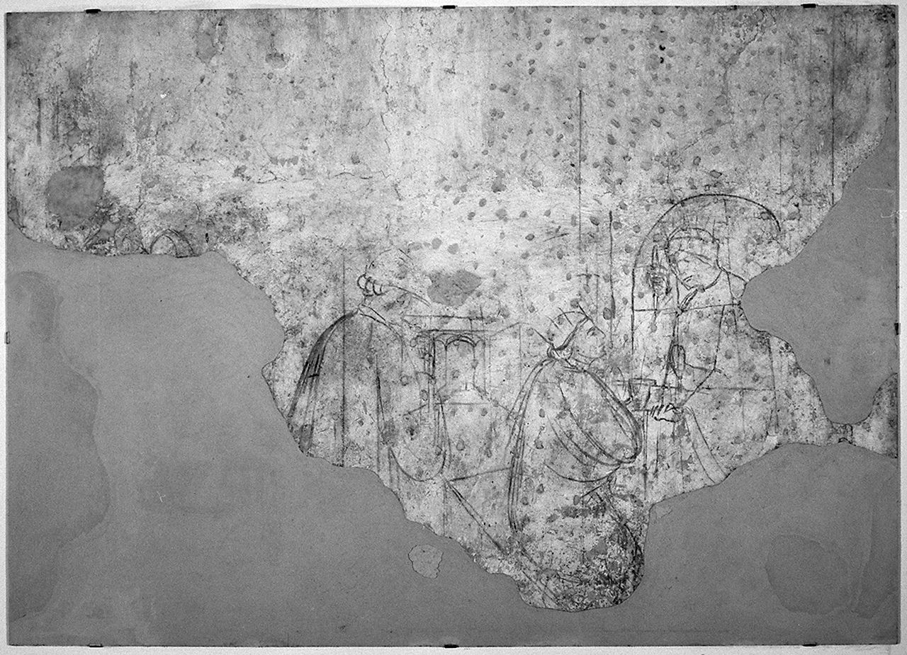 episodi della vita di Sant'Amelia (sinopia) - ambito aretino (metà sec. XIV)