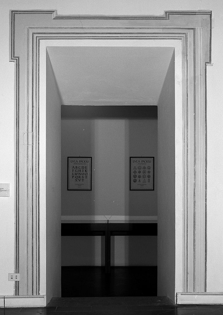 mostra di porta, serie - produzione toscana (prima metà sec. XVII)