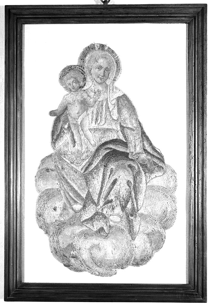 Madonna con Bambino in gloria (tessuto) - manifattura toscana (sec. XIX)