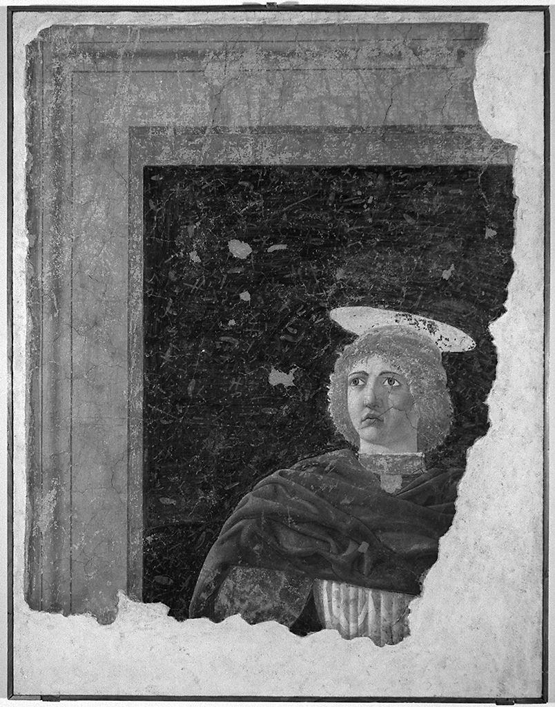 San Giuliano l'Ospedaliere, san Giuliano l'Ospedaliere (dipinto, frammento) - ambito aretino (sec. XV)