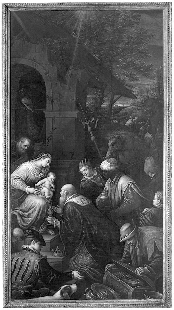 adorazione dei Re Magi (dipinto) - ambito italiano (sec. XVII)