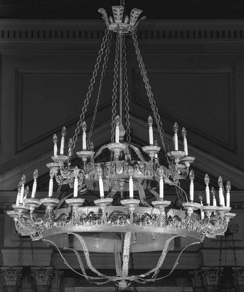 lampadario - bottega italiana (sec. XIX)