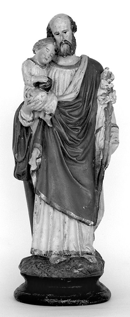 San Giuseppe e Gesù Bambino (statuetta) - produzione toscana (fine/inizio secc. XIX/ XX)
