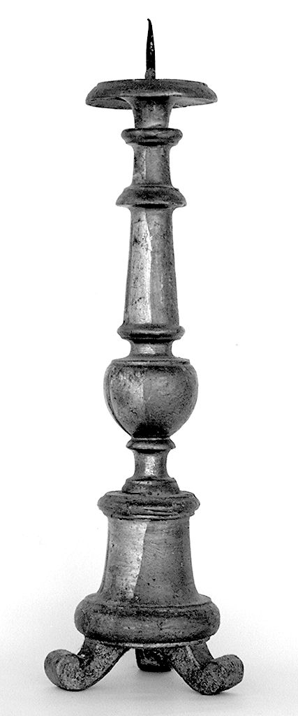 candeliere d'altare, serie - produzione toscana (sec. XIX)