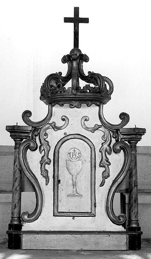 tabernacolo - a frontale architettonico - bottega toscana (ultimo quarto sec. XVIII)