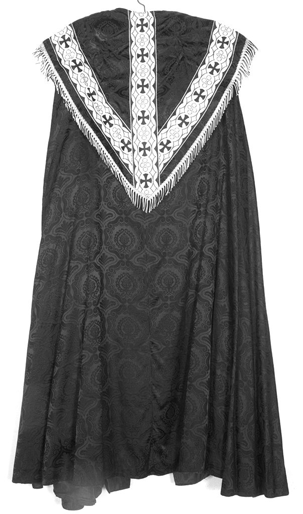 piviale, elemento d'insieme - manifattura italiana (prima metà sec. XX)