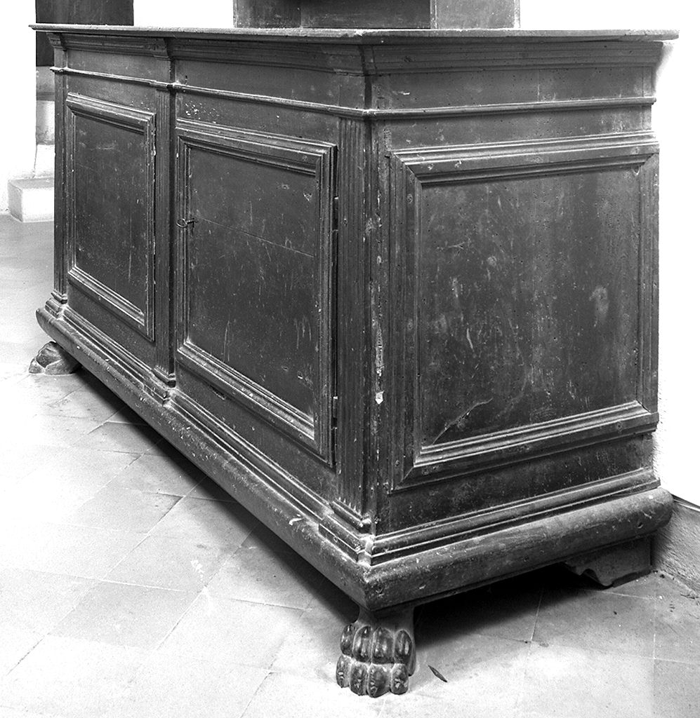 credenza con alzata - bottega toscana (ultimo quarto sec. XIX)